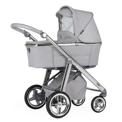 £800 • Buy Bébécar VIA + Combination Pram/Pushchair RETAIL £1450 - GREY SHIMMER