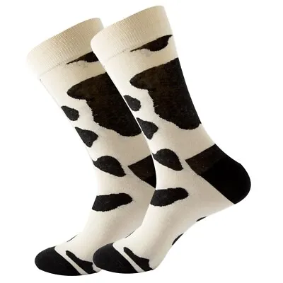 Quality Cotton Socks -   Cow Print   - Size 40 - 46 (UK 6 - 11) • £6.49