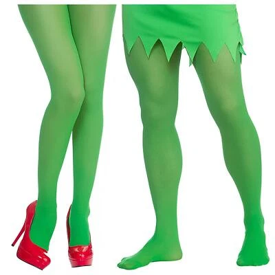 £5.98 • Buy Adult Green Tights Elf Robin Hood Leprechaun Fancy Dress Halloween Ladies Mens