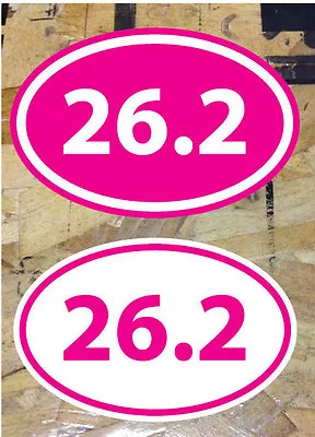 26.2 Full Marathon Running Sticker Decal HOT PINK - 2 For 1 (3-1-2 ) • $3.99