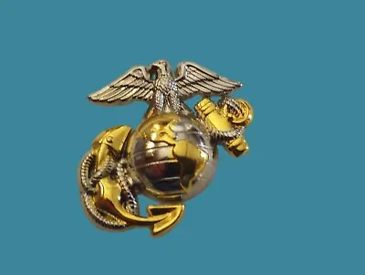 U.s Marine Corps Ega Lapel Hat Pin Usmc Eagle Globe & Anchor Left Emblem • $9.49