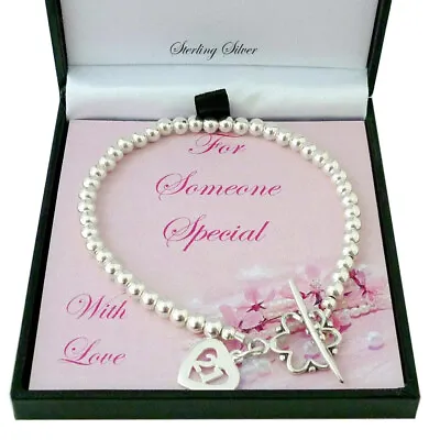 Gift For 21st Birthday Sterling Silver Beads Bracelet With 21 Charm 21st Gift • £24.99