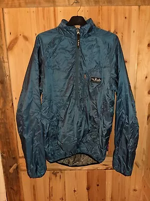 Rab Large Neutrino Pro Pertex Quantum Smock Windproof Shirt Blue Vintage Rab • £72.05