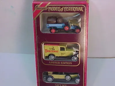 1984 Matchbox Models Of Yesteryear 3 Car Limited Edition Gift Set New In Box • $9.99