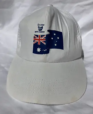 Vintage Lactos Cheese Tasmania Baseball Cap White Hat Master Cheesemakers • $24.99
