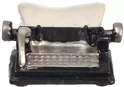 Dolls House Black & White Typewriter Miniature Study Office Accessory 1:12 • $8.21