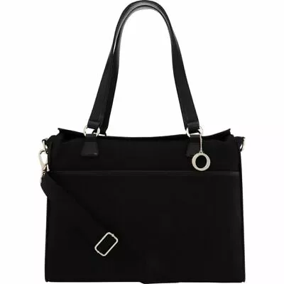 New Oroton Signature O Nappy Baby Bag Tote Handbag Canvas Leather - Black RRP495 • $185