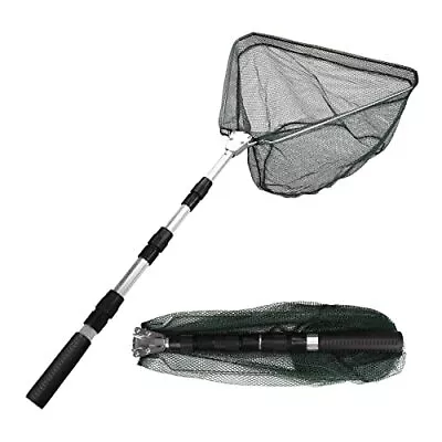 Fishing Net Minnow Nets With Aluminum Collapsible Telescopic Fishing Pole Han... • $22.97