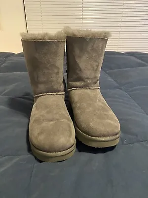 UGG Boots Bailey Bow II - Grey Size 7 • $25