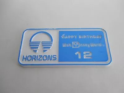 1983 Walt Disney World Horizons Cast Member 12th Birthday Button Prop Epcot 4390 • $9.99