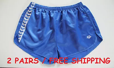 2 Arena 80s Vintage Shorts XXL NEW Sports Retro Nylon Running Sprinter Shiny VTG • £20.88