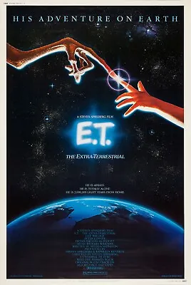 E.T V1 RETRO 80s MOVIE POSTER Vintage Classic Greatest Cinema Wall Art Print A4 • £3.75