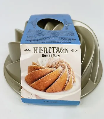 $39.99 • Buy Williams Sonoma Nordic Ware Heritage Bundt Cake  Pan Cast Aluminum 10 Cups 2.4 L