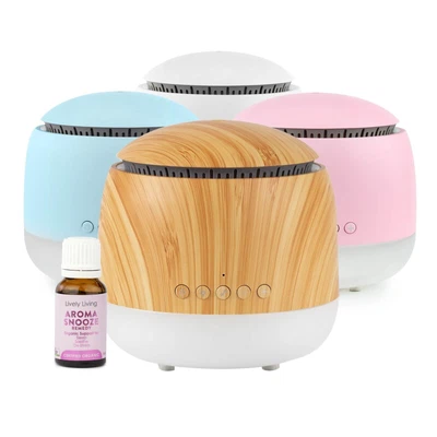 $99.95 • Buy Lively Living Aroma Snooze Diffuser Sleep Aid With Sound & Red Light Bonus Oil