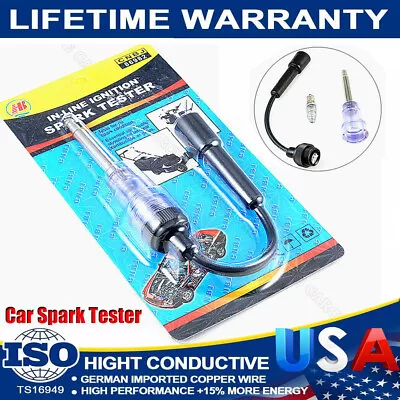 $5.69 • Buy SPARK PLUG TESTER Ignition System Coil Engine In Line Auto Diagnostic Test Tool