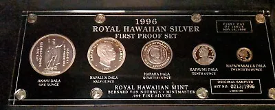 Royal Hawaiian Mint 1996 First Proof 5 Coin Set:COA #0213 Of Mint 1996-Very Rare • $498.98