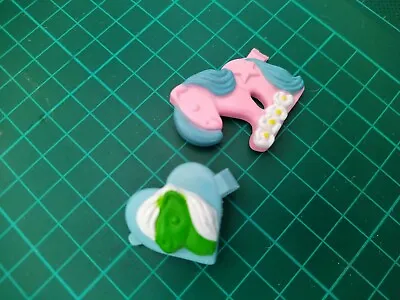 £4 • Buy Vintage G1 MLP My Little Pony HAIR CLIPS Hasbro 1980's Toy Accessories Barrette