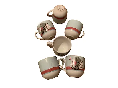 6 X Me To You Tatty Teddy Ceramic Tea Coffee Cups Mugs-Brand New • £9.95