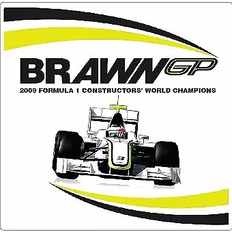 BRAWN GP CHAMPIONSHIP 2009 F1 JENSON BUTTON Motorsport Car Stickers Decals X2 • £4.99