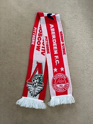 Aberdeen FC V Lokomotiv Moscow UEFA Cup 2007  Football  Scarf-Mint-Rare • £14.99