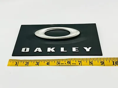 Oakley Logo Icon Display Plate Store Display Case Rare 9 Inches Sign  X-metal • £69.39