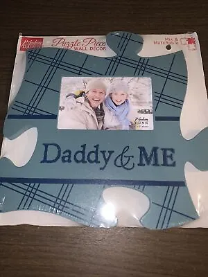 P Graham Dunn Puzzle Piece Wall Art - Daddy & Me Plaid - Photo Frame • $12