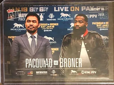 $49.99 • Buy 2019 Topps Now Showtime Boxing #PVB-1 Manny Pacquiao Adrien Broner