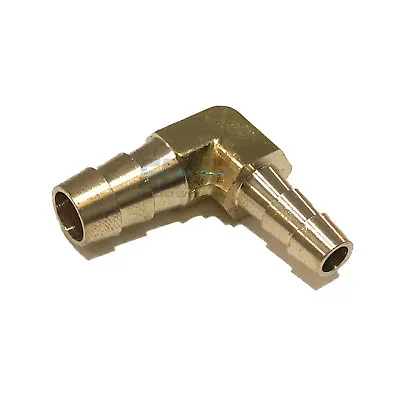 $9.35 • Buy 3/8 X 1/4 HOSE BARB ELBOW 90 DEGREE Brass Pipe Fitting UNION Gas Fuel Water Air