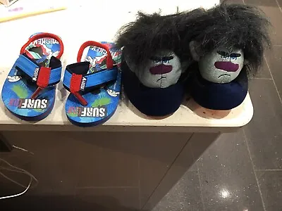 £2.50 • Buy Children’s Shoes Size 7/8. Sandals And Slippers. Mickey Mouse And Trolls.  New