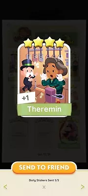 Monopoly Go! Theremin 4 Stars Set 17 🌟 Card / Sticker Making Music Colection • $1.99