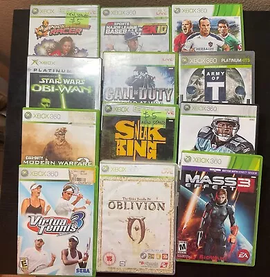 Xbox And Xbox 360 Games YOU PICK Choose One Or Many TESTED Authentic UPICK • $1.47