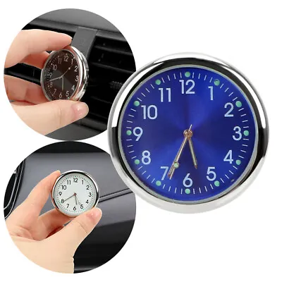 £5.99 • Buy 1X Auto Car Sticky Dashboard Clock Air Vent Outlet Clip Home Office Quartz Clock
