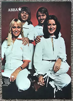 ABBA - 1978 Full Page UK Magazine Annual Poster • £4.95