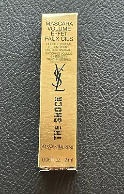 YSL The Shock Volume Mascara 'Asphalt Black' .06oz NIB Deluxe Travel Size • $13.99