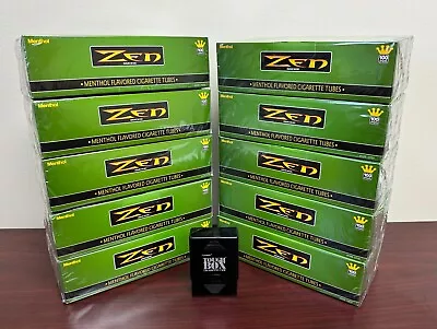 ZEN 100mm Menthol Cigarette Tubes 10-Boxes Plus A Free BLACK Tough Box Case • $53.25