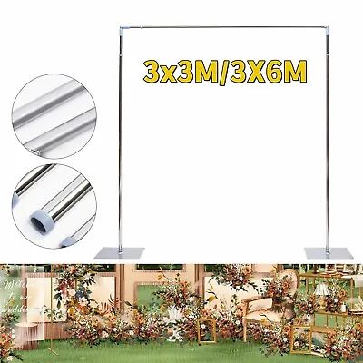3x3M/3X6M Wedding Party Backdrop Stand Pipe Kit Telescopic Curtain Frame  • $95