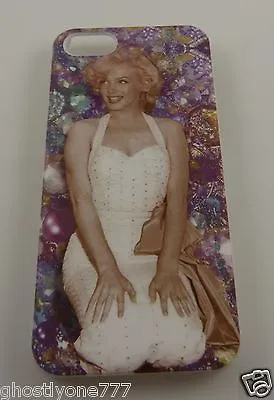 For Iphone 5 Phone Case Marilyn Monroe Photo In White Dress Purple Backgroud • $12.99