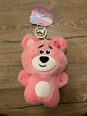 Disney Toy Story Lotso Huggin Bear Strawberry Plush Toy Keychain KeyRing NEW • £5.90