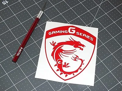 RED MSI Gaming G Series & Dragon Vinyl Decal Sticker Computer Pc Laptop Case Mod • $8.50