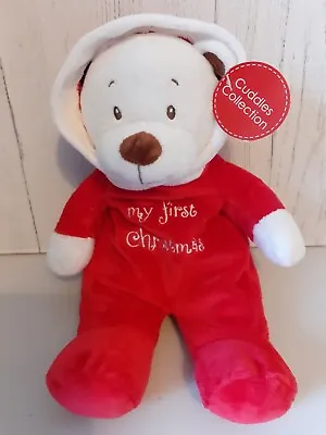 Card Factory My First Christmas Teddy Bear Soft Toy Cuddles Collection Comforter • £18