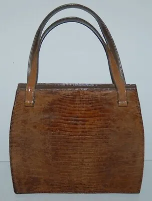 Vintage 1960's Palizzio - New York Lizard Skin Handbag • $14.99