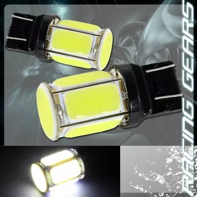 2x Universal Cree T20 Wedge White LED 8w6  COB Reverse Back Up Light Lamp Bulb • $17.95