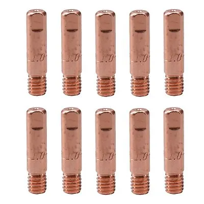 1.0mm 1mm Mig Welding Welder Round Contact Tips For MB15 Euro Torches 10pk • £7.84