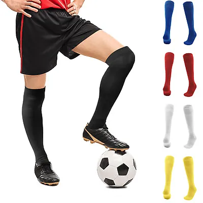 Mens Sports Football Soccer Long Socks Baseball Hockey Over Knee High Socks USA • $7.99