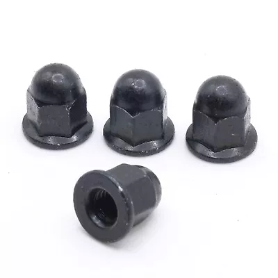 License Plate Retainer Nuts For Volvo 985906 Black Plated Steel Cap (Pack Of 4) • $9.43