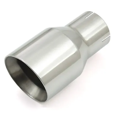 Exhaust Tailpipe Tip Slash Cut 4.5  Non Rolled Stainless Steel Pipe Universal • £15.99