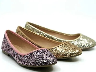 $13.95 • Buy Women Glitter Sequin Slip On Flats  Comfort Casual Loafers Walking Shoes Sz 5-10