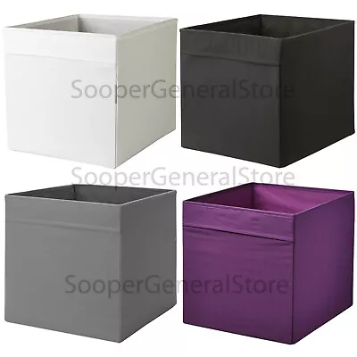 IKEA Drona Storage Box Canvas Shelf Folding Organiser Expedite Toy Boxes Chest • £9.99