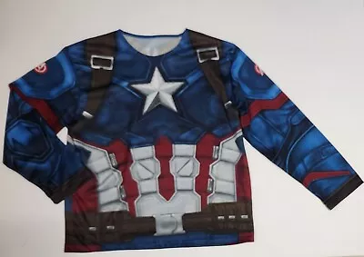 Captain America Rubies Costume Shirt Top Avengers Mens XL Civil War Cosplay • $29.99