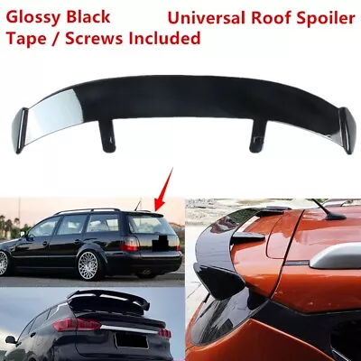 Fit For VW Passat 01-05 Wagon Rear Window Roof Spoiler Modified Wing ABS Black • $84.19